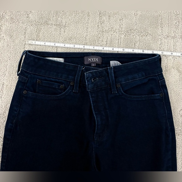 NYDJ Marilyn Straight Leg Lift Tuck Jeans 5 pocket mid to high rise fit size 6 - Picture 2 of 8